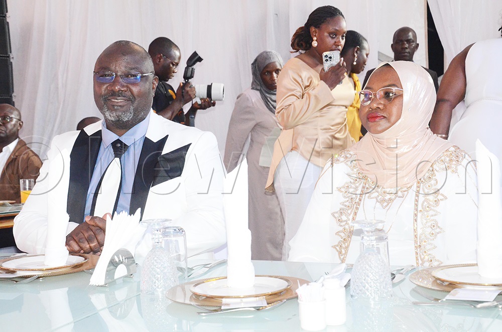 Kcca Deputy Executive Director, Benon Kigenyi And The Executive Director, Sharifah Buzeki Share Light Moment After Arriving At The Kampala City Carnival Sponsors Appreciation Dinner On Friday March 27