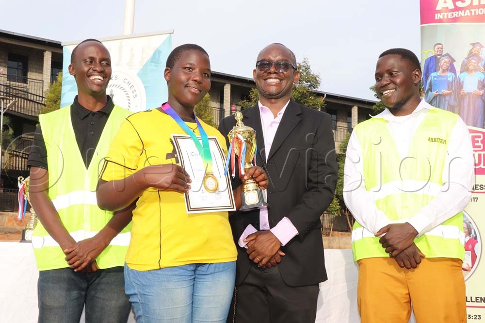Juliet Asaba was the overall winner in the U-14 girls category. (Credit: Maureen Nakatudde)