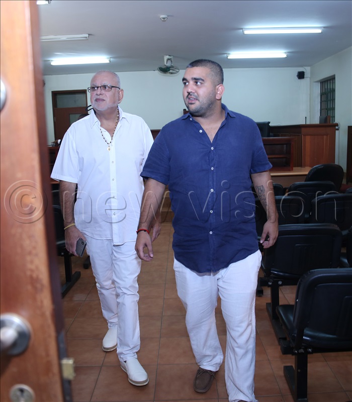 Rajiv Ruparelia (right) with his father Sudhir Ruparelia.