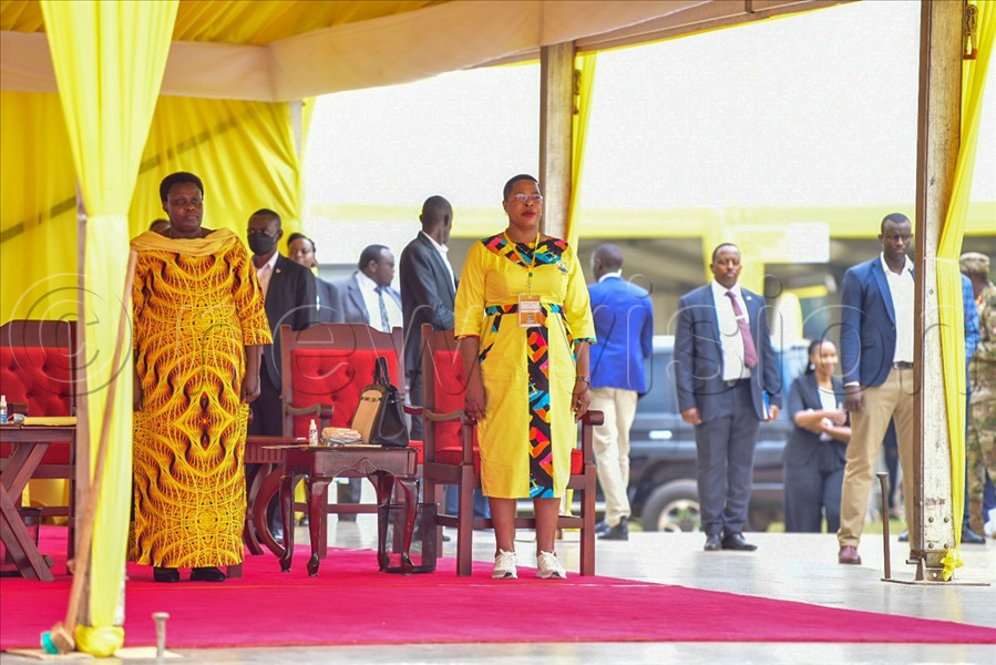 Vice President Jessica Alupo and Speaker of Parliament Anita Among.