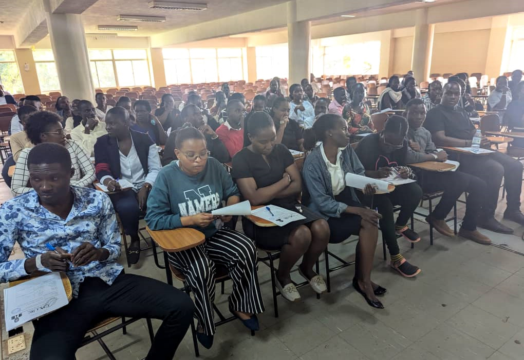 The 1300 job seekers who gathered at Makerere University on July 30, 2025, to take an aptitude test for just 31 vacancies at the Office of the Auditor General (OAG). (Courtesy photo)
