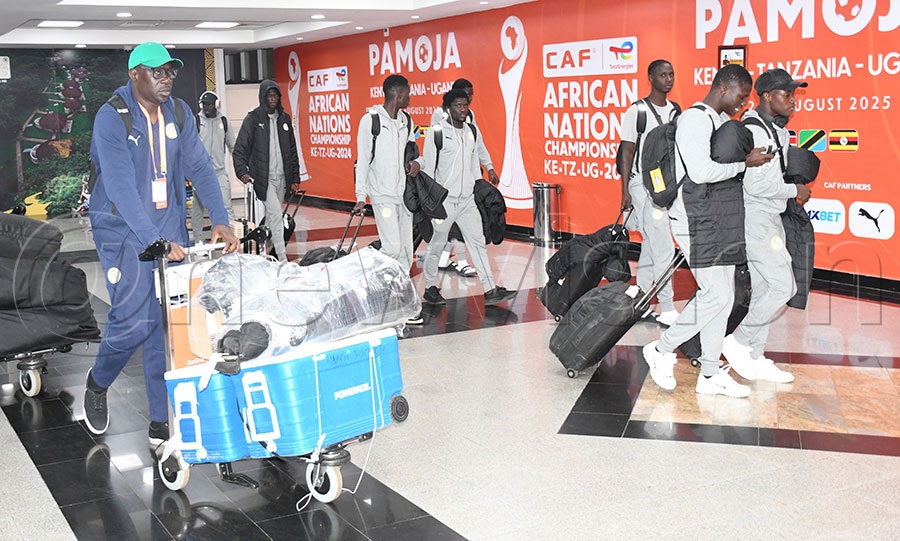 The Senegalese delegation on arrival at the Entebbe Airport, August 20, 2025. Photo by Michael Nsubuga
