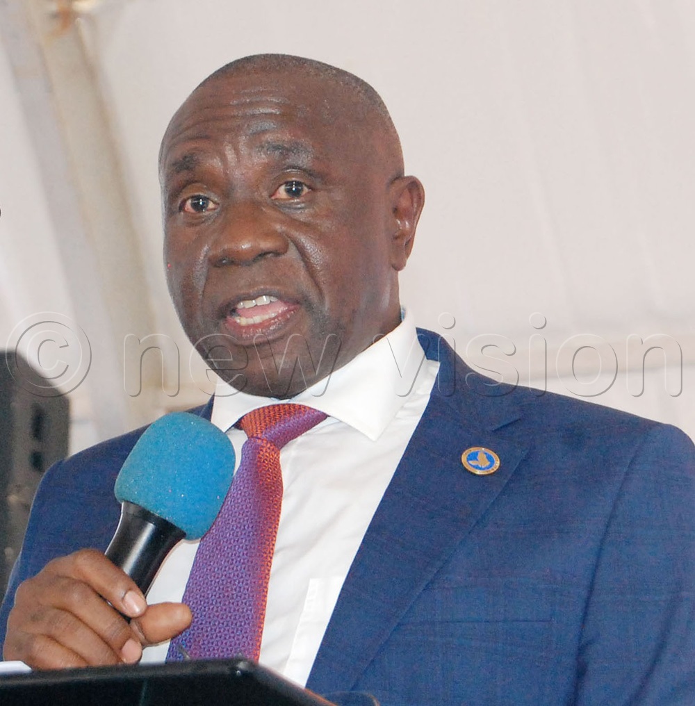 SMACK's PTA Chairman, the Hon, Justice John Mike Musisi, during the meeting at the school on Sunday, July 26, 2026. (Photo by Mathias Mazinga)