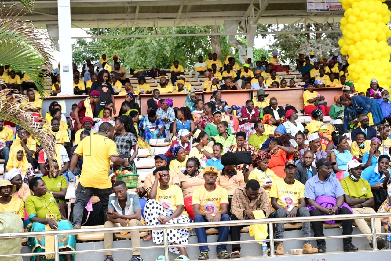 Youth in the stands at the event.