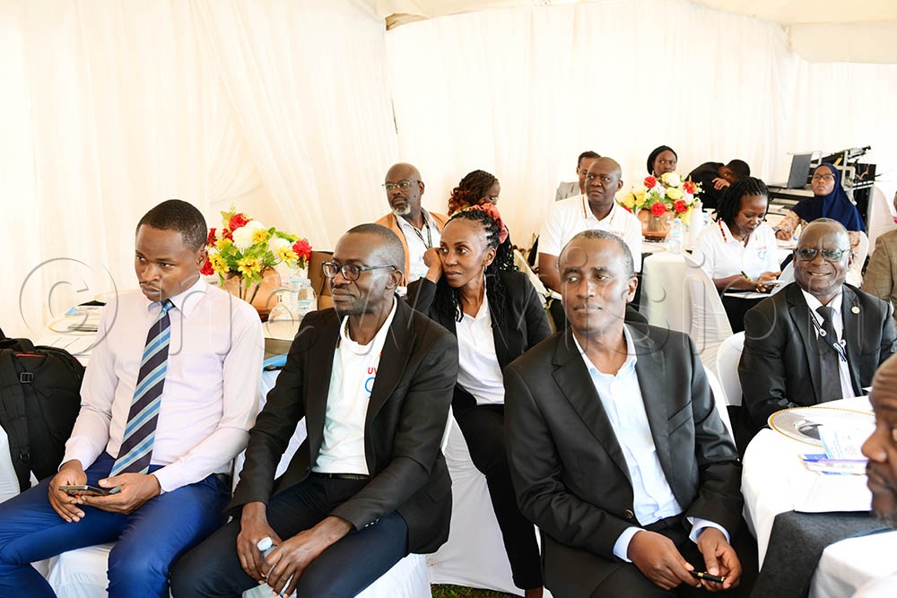 Some of the officials who attended the launch of the one month events of Uganda Virus Research institute at ministry of health headhunters in Kampala. (Credit: Ponsiano Nsimbi)