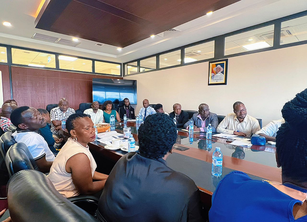 Some members of the Uganda National Association of Transporters (UNATA) listen to proceedings at the Ministry of Finance on Tuesday, August 11, 2026. (Courtesy)