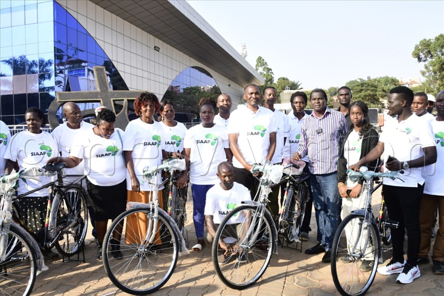 Kayanja said the bicycles were in addition to several motorcycles and other financial support the Kayanja Ministries had extended to the organisation to help ease the work of the volunteers, who he said were playing a key role in reaching out to the vulnerable people living with the virus.
