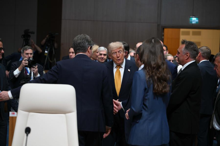 US President Donald Trump attends the 2026 NATO Summit in Ankara, T&uuml;rkiye, on July 8, 2026. (Xinhua)