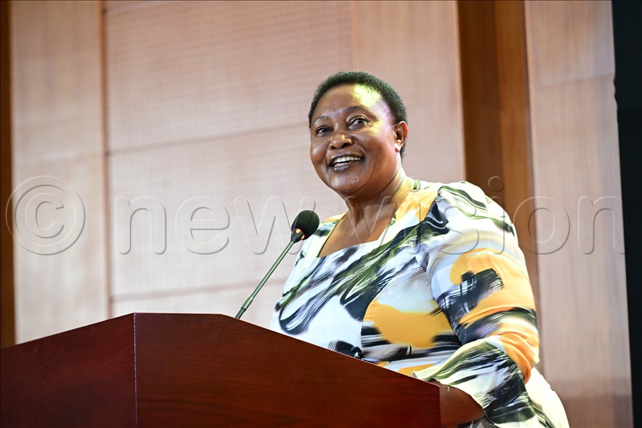 Minister of the Presidency Milly Babirye Babalanda remarks.