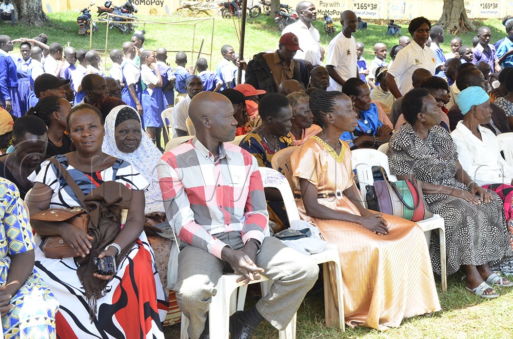 A section of Masindi residents attending the World Sight Day. (Photo by Yosam Gucwaki)