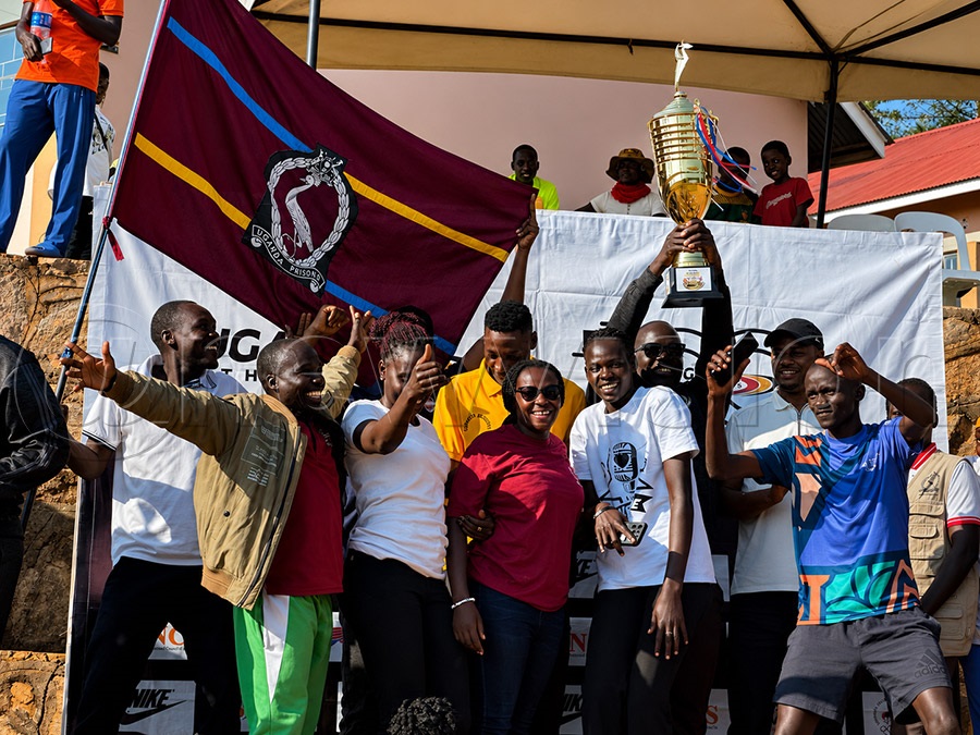 Prisons male team celebrates
