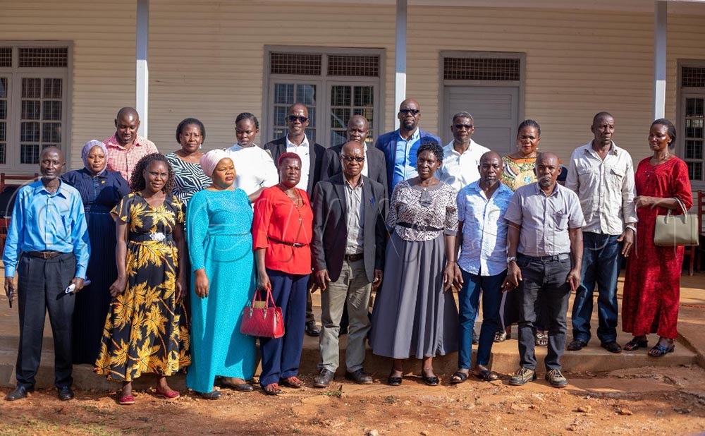 Jinja city authorities, with the school administrators in front of the renovated building. (Credit: Doreen Musingo)