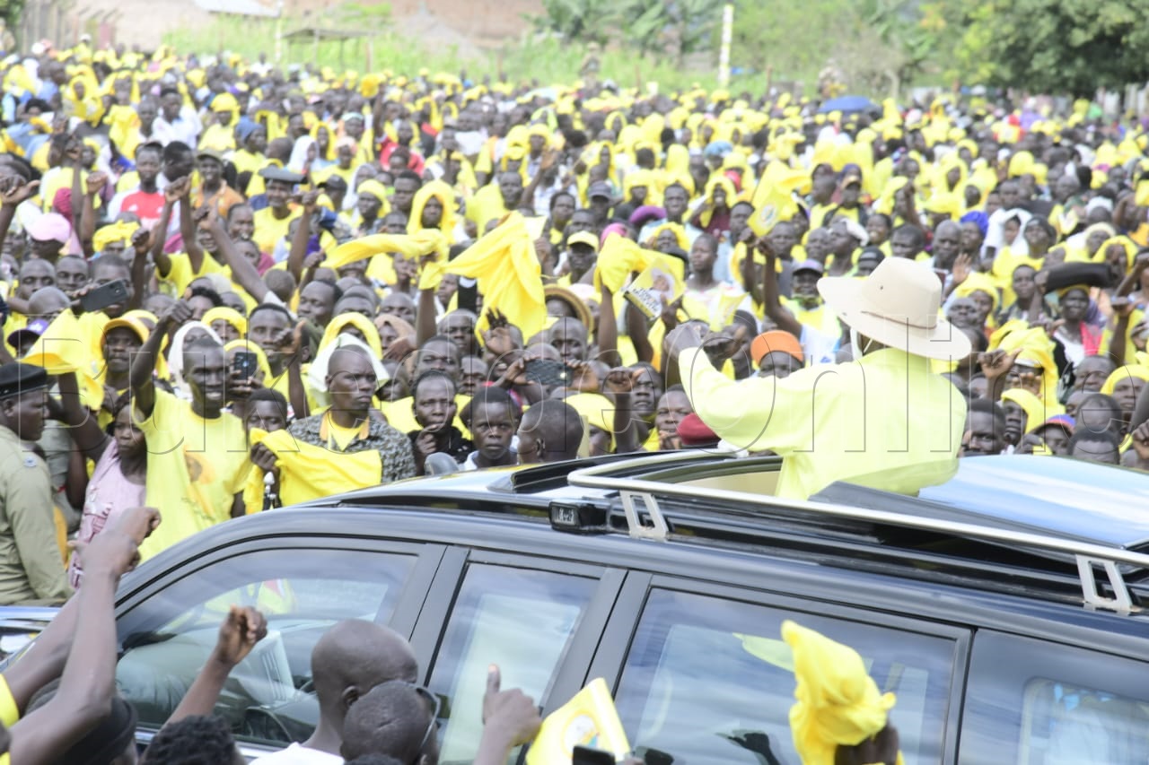 Pulezidenti Museveni ng'ali mu Acholi