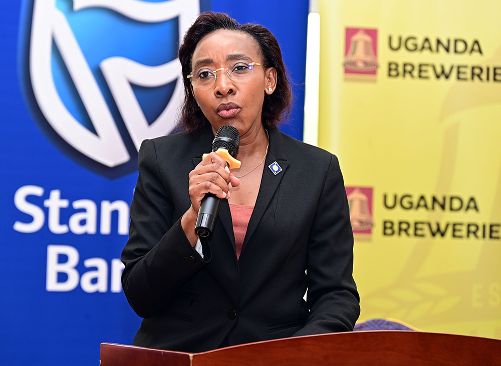 District 9214 governor Christine Kyeyune Kawooya thanked sponsors for strengthening Rotary&rsquo;s ability to serve communities and connect leaders. (Courtesy photo)