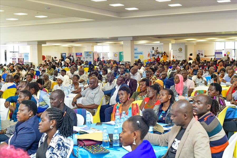 Ngabirano urged the audience to stay attuned to development programs and financing windows that support growth. (Credit: Miriam Namutebi)