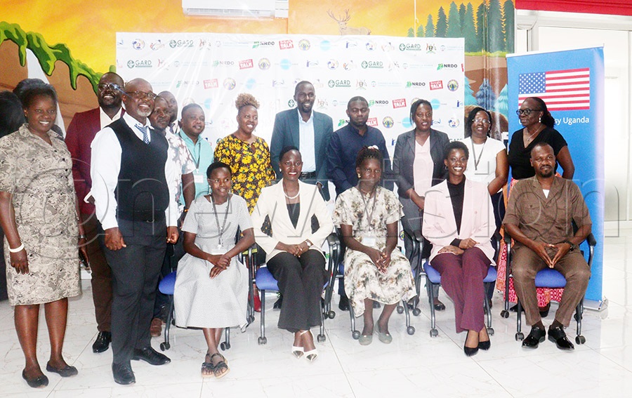 State Minister for Youth and Children Affairs Dr. Mercy Faith Lakisa (seated second from left) alongside other delegates during the launch of the Hotspot programme