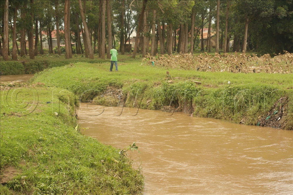 Water levels have subsidised at Nabuyonga River in Mbale city. 