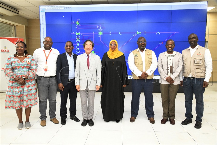 The Ambassador of Japan to Uganda H.E Takuya Sasayama, on Friday visited KCCA to review the progress of the Traffic Control Center Project, aimed at managing and monitoring Kampala city traffic more effectively.