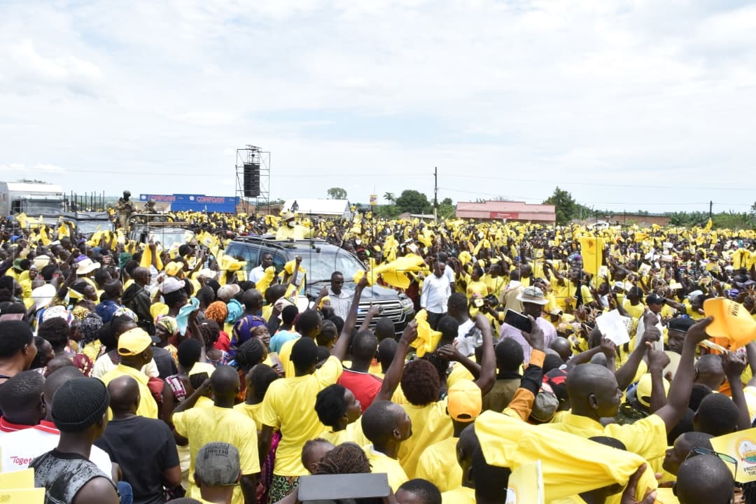 Museveni ng'ali mu Acholi