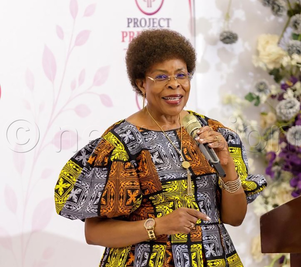Kamya also pledged to sponsor two vulnerable girls from Senior One to Senior Six at Kamya Memorial Secondary School in Rakai District - a school founded by her father, Samson Kalibbala Kamya. (Credit: Jovita Mirembe)