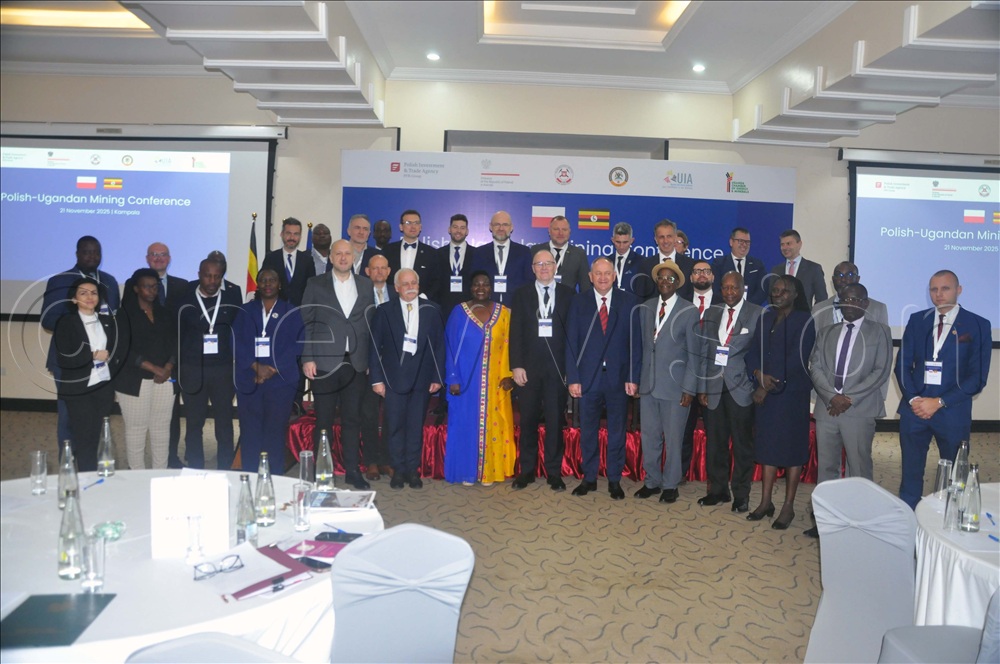 Officials, delegates from Uganda and Poland attending the Polish-Ugandan Mining Conference at Mestil Hotel, Kampala. 