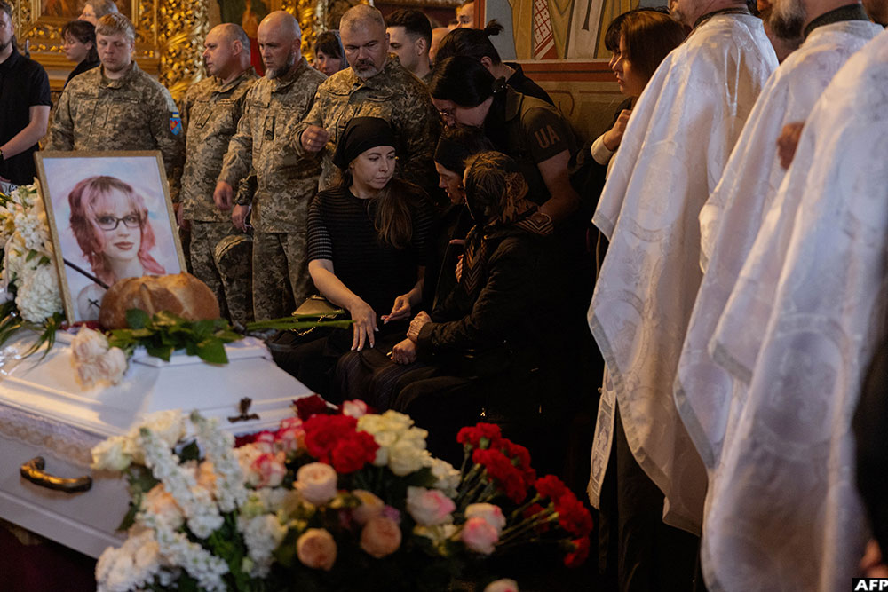 The two young sisters are now among at least 704 Ukrainian children to have been killed since Russia launched its full-scale invasion in February 2022. (AFP)