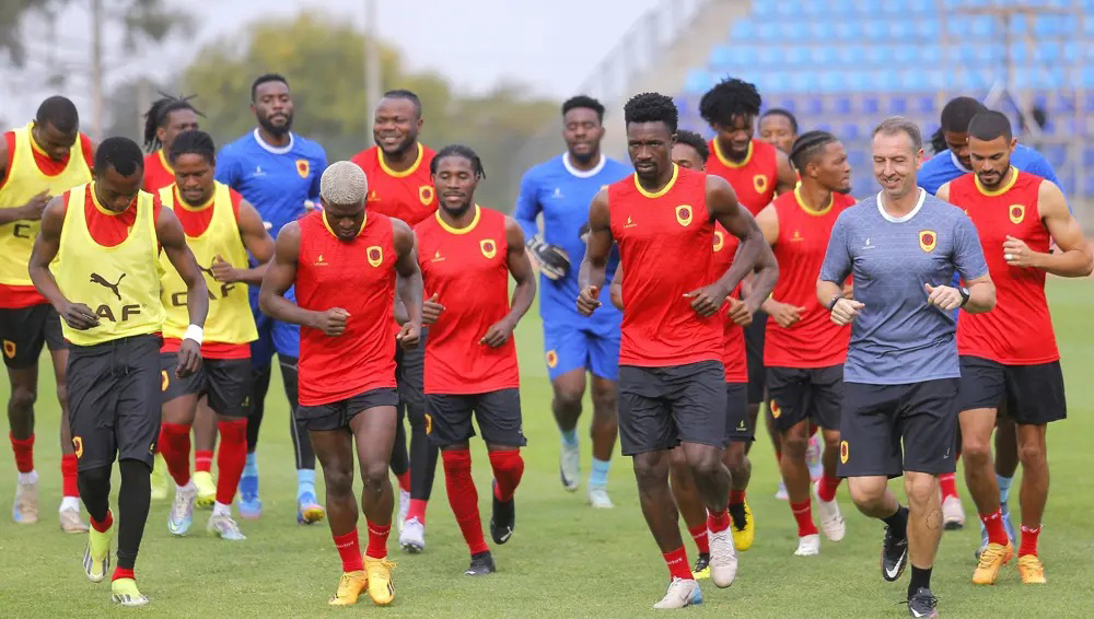 Angola, pictured in training, are winless in the tournament, just like their opponents on Sunday, Zambia. Courtesy Photo/CAF