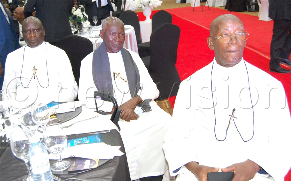 L-R: Bro. Casio Aizire, Bro. Joseph Tinkasimire and Bro. Peter Kazzekulya during the function.
