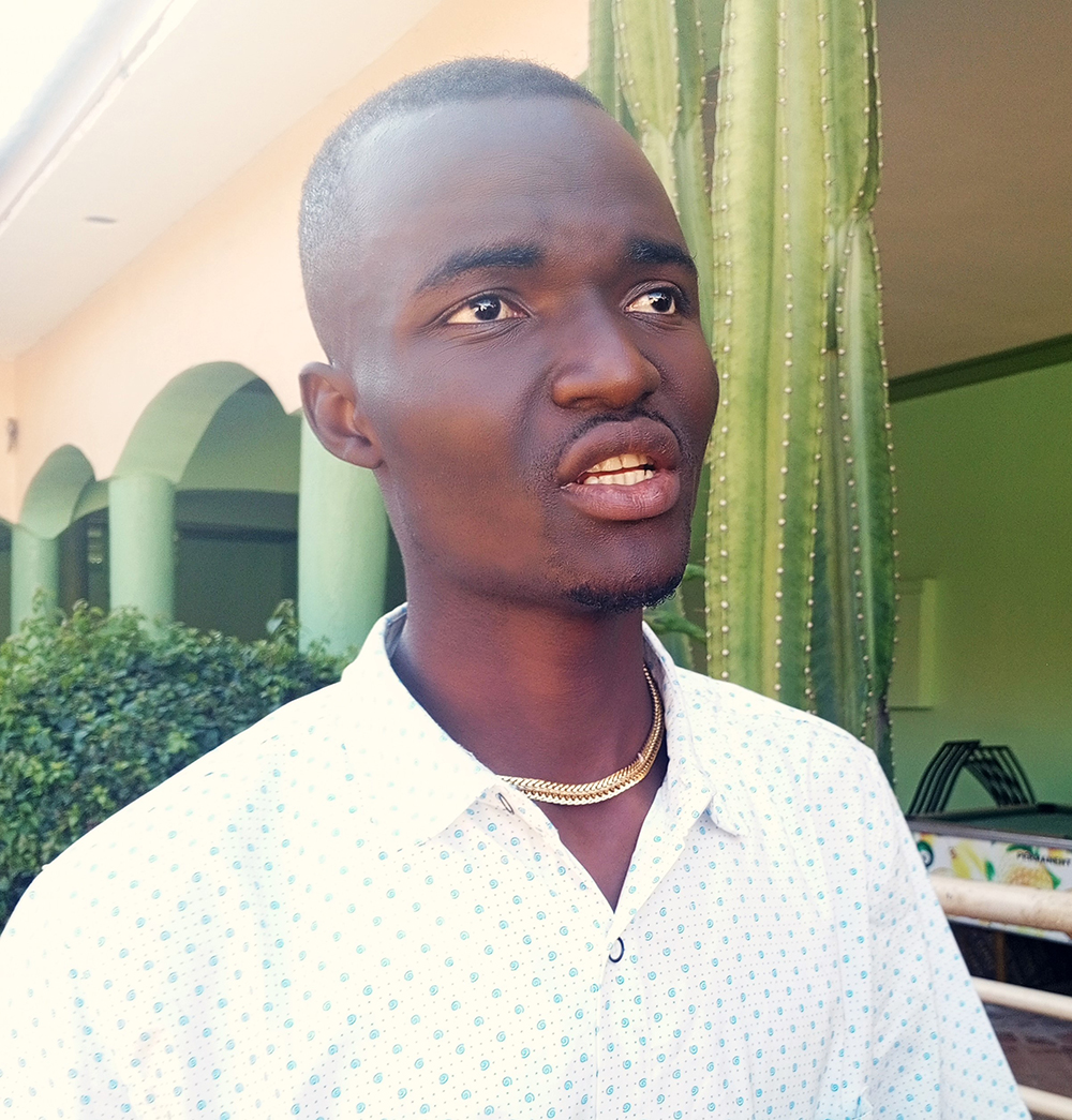 David Oscar, a Congolese refugee. 