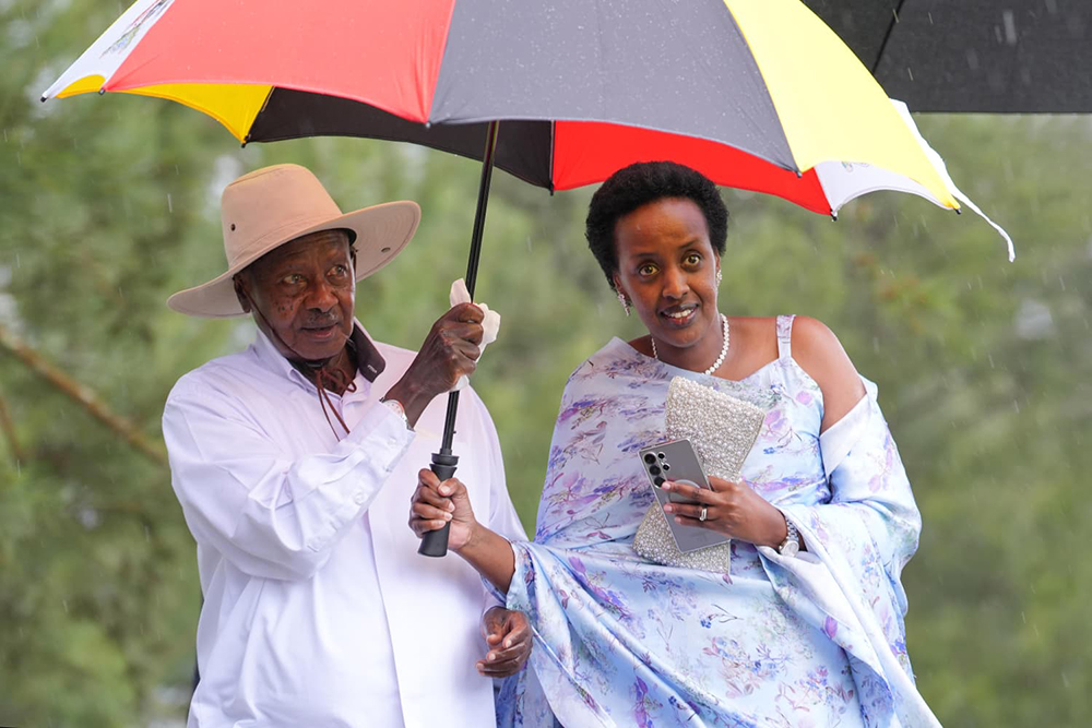 President Museveni and Natasha.
