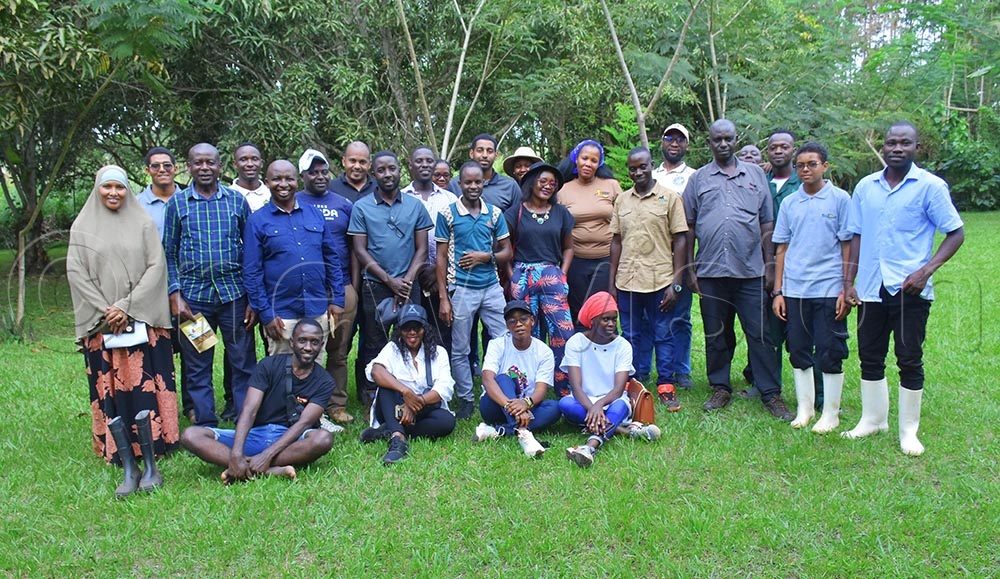 A group of select tour operators during their visit to Sulma farms in Luwero district. (Credit: Julius Luwemba)