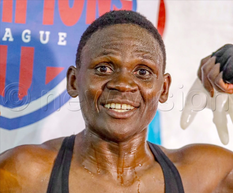 Nationa Women Boxing Team, She Bombers captain Emily Nakalema vows to punch her way to the medal bracket against Australia's Eve Bryson this Tuesday. (Photo by Fred Kisekka)