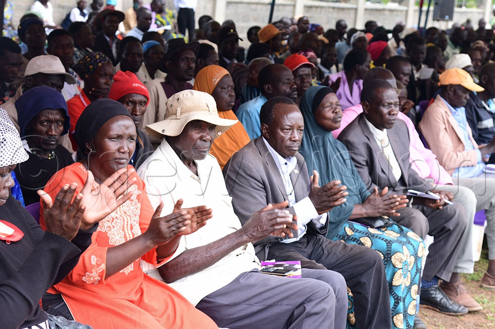 Members of the public that turned up for open day court in Soroti.