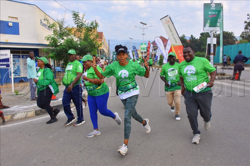Juliana Kaggwa, the CEO Uganda Tourism Board, was also in attendance at the Marathon. (All Photos by Julius Luyimbazi)