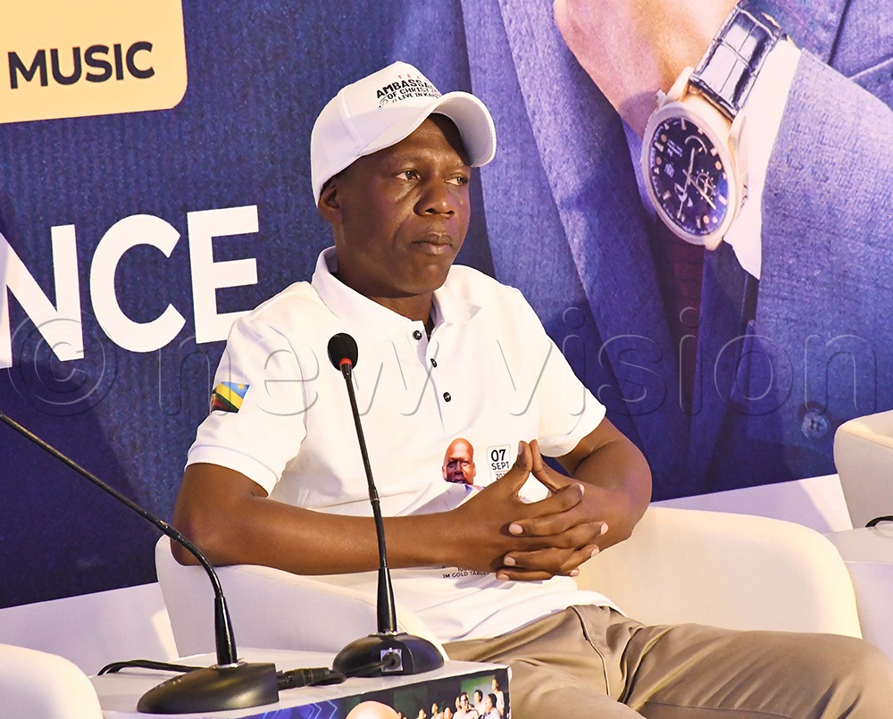 Mwalimu Ssozi during a press conference at Serena Hotel. (Photo by Ignatius Kamya)