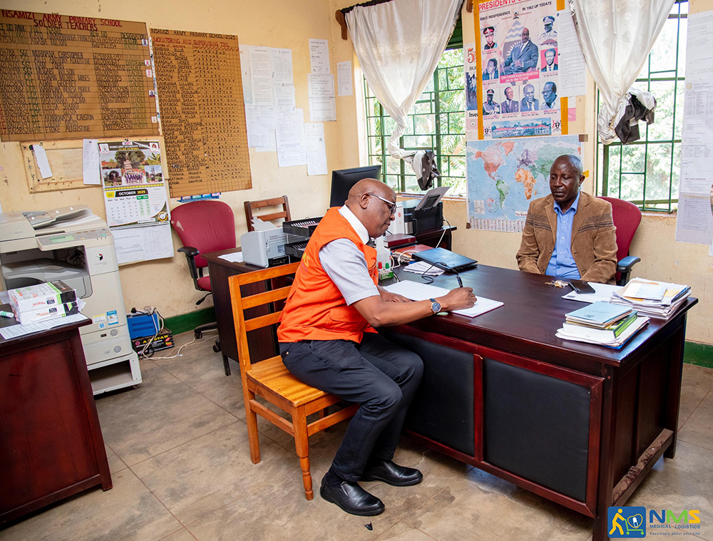 NMS General Manager, Mr Moses Kamabare (left). (Courtesy)