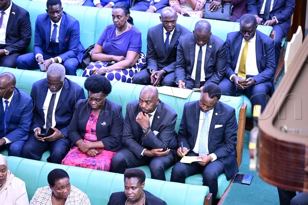 Members of Parliament paying homage to the late Kalangala District Woman MP, Helen Nakimuli on Wednesday, April 22, 2026.. (Credit: Miriam Namutebi)