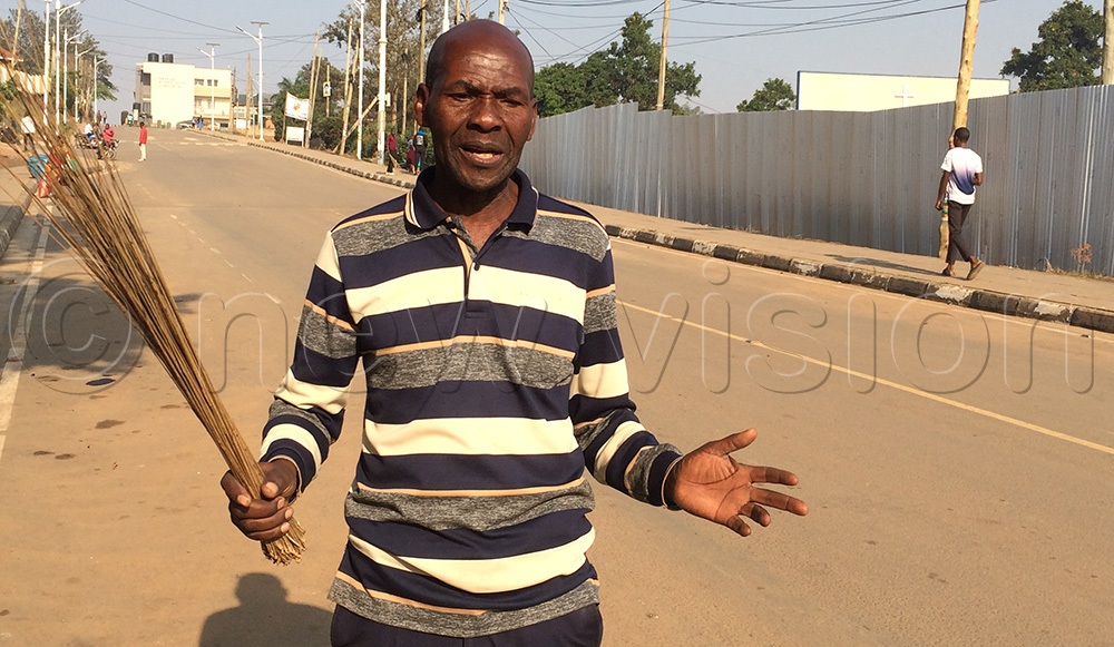 Fred Turyakira, the chairman LC I Boma cell hailed the government for the exercise he believes will promote cleanliness in the country. (Credit: Abdulkarim Ssengendo)