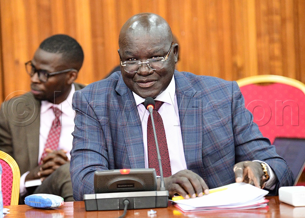 Paul Omara MP Otuke County during the finance committee of parliament on April 15, 2026. (Photo by Maria Wamala)