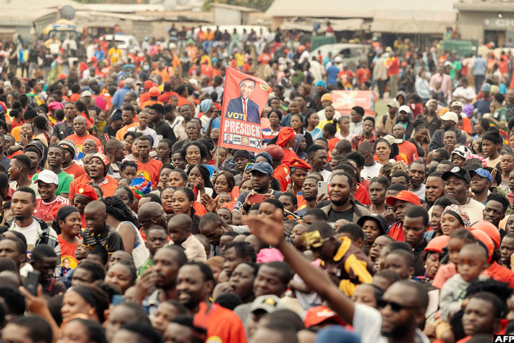 Hichilema held Tuesday's campaign rally in a former opposition stronghold south of Lusaka