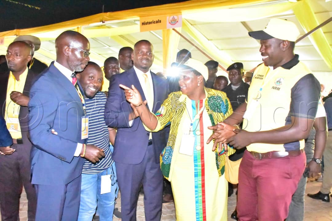 Government Chief Whip in Parliament, Denis Hamson Obua, won the NRM northern region vice-chairperson seat, beating Daniel Fred Kidega and Sam Engola. (Photo by Joseph Mutebi)