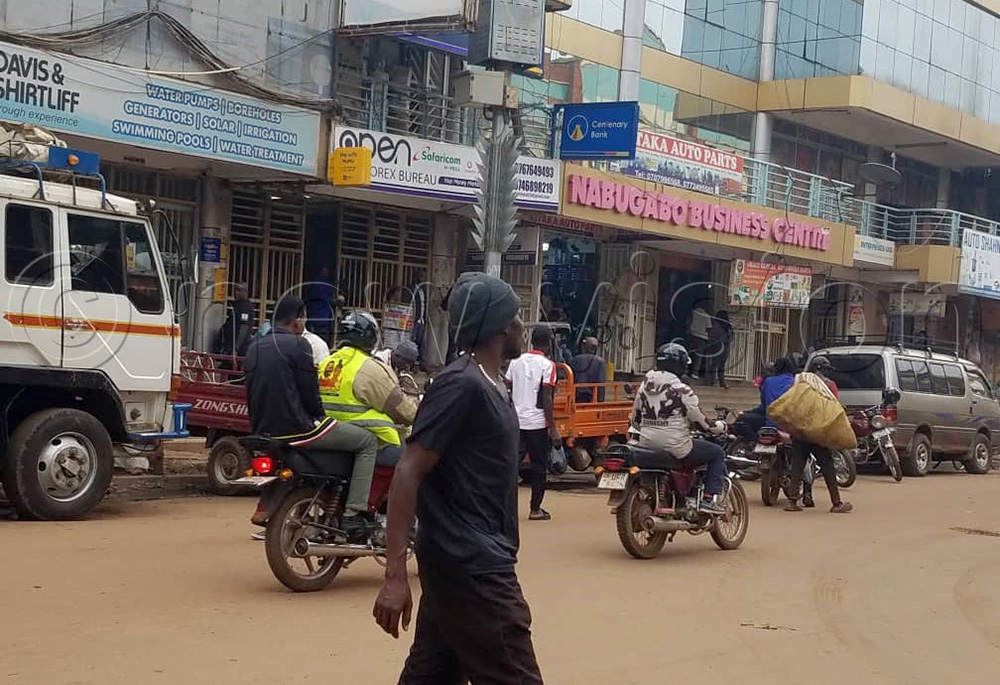 Around the Nabugabo area, while some shops were closed, others remained open amidst the ongoing strike. (Photo by Moses Kigongo)