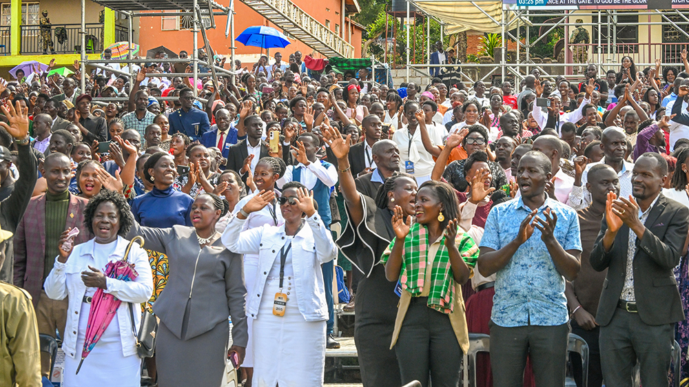 Christians gathered at the Big Fix Holy Spirit Global Conference at Miracle Centre Cathedral in Rubaga. (PPU)