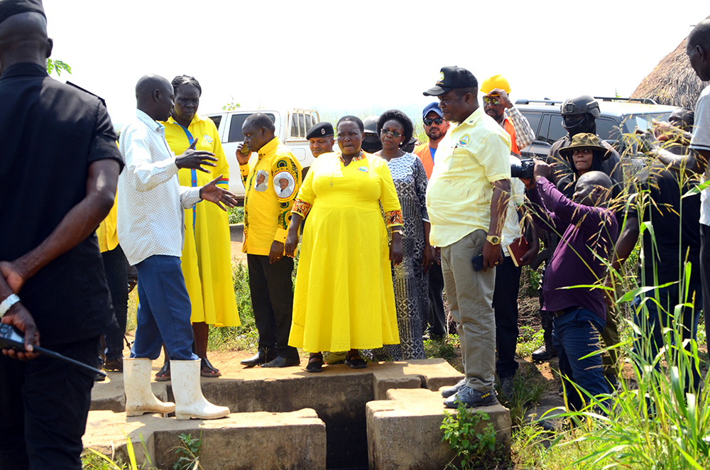 Site Inspection of the Wadelai Irigation Scheme in Pakwach district. (Courtesy photo)