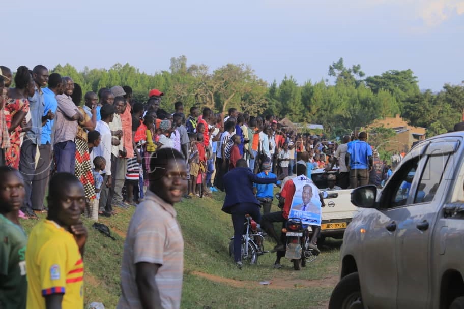 FDC supporters following Nandala Mafabi.
