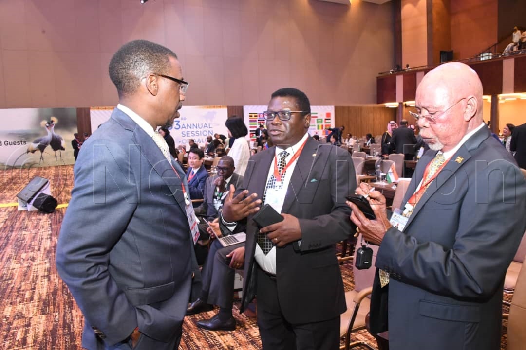 Attorney General Kiryowa Kiwanuka, Justice and constitutional affairs Minister Norbert Mao and Foreign Affairs Minister Jeje Odongo Abubakhar.