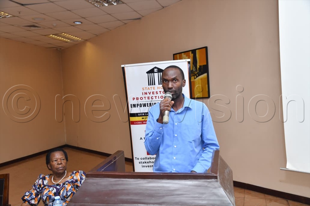 Kaheru Stephen representing Col Edith Nakalema Head of State House Investors Protection Unit
