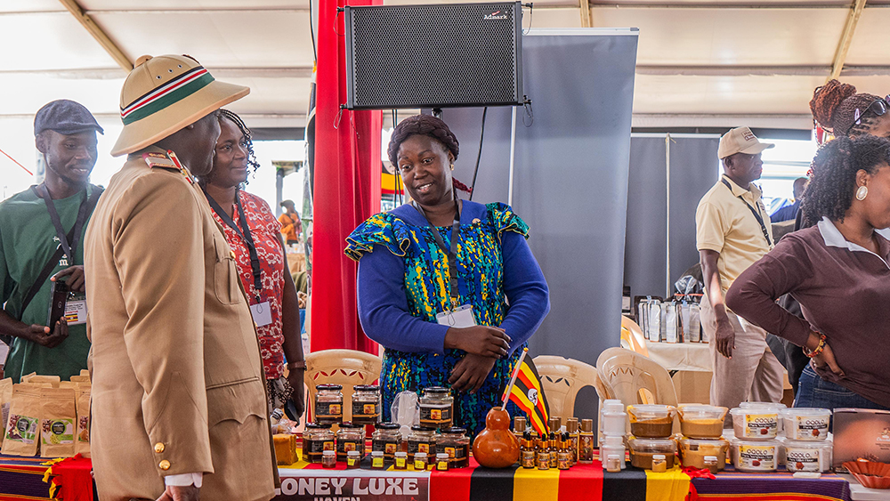 Ugandan products on display at the ongoing expo in Nairobi Kenya. (Courtesy)