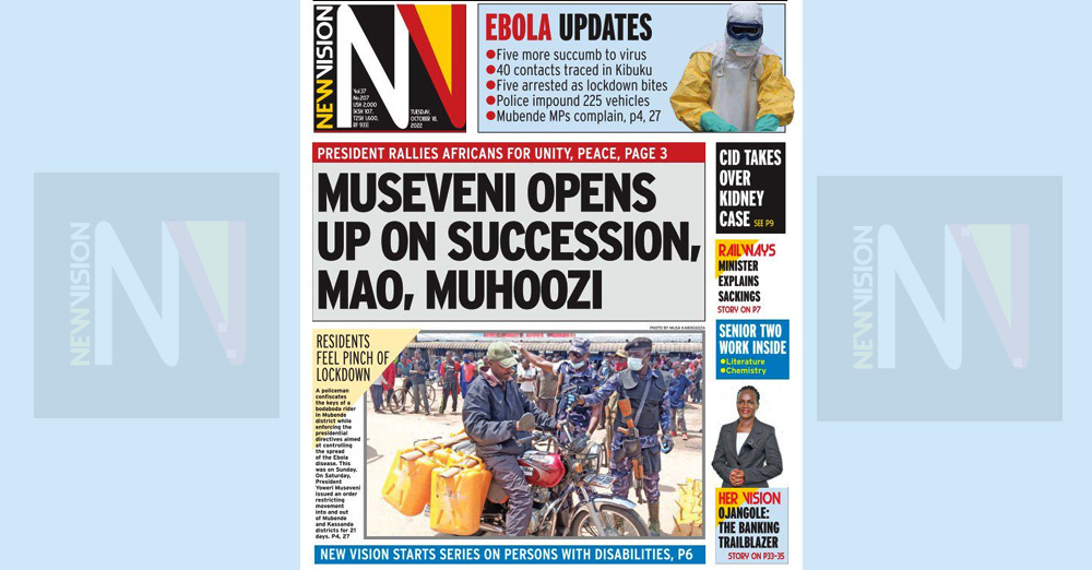 🗞️ New Vision sneak peek October 18, 2022 New Vision Official