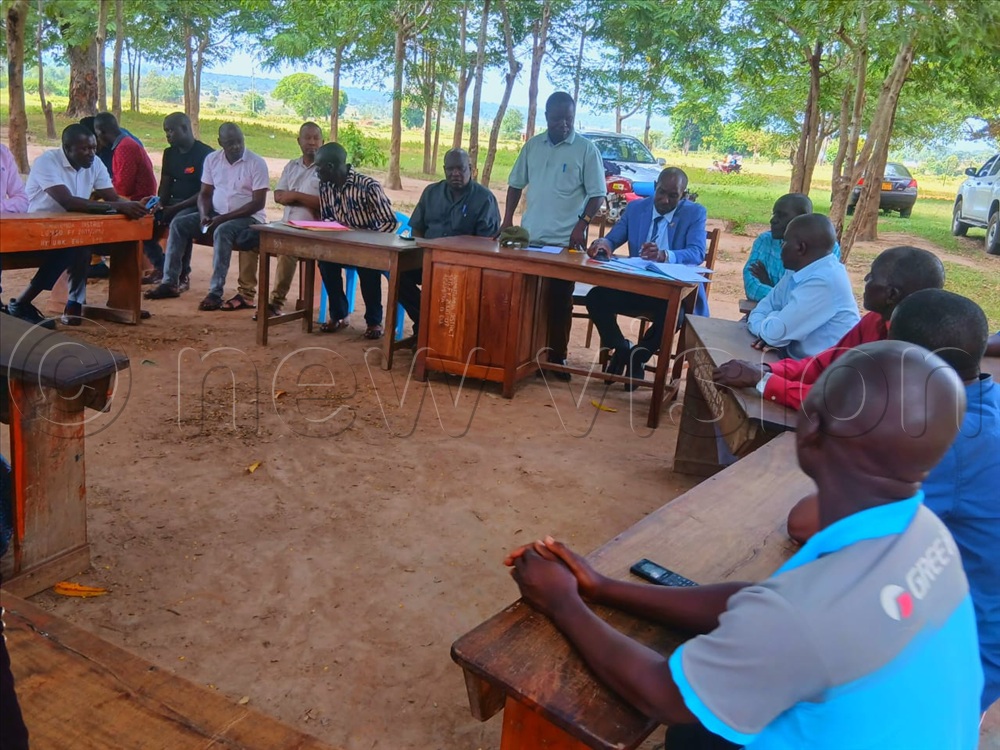 District officials attending the meeting.